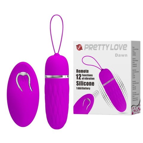 Bezprzewodowe wibrujące jajko Pretty Love Dawn 12 funkcji