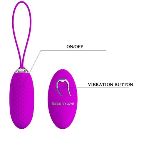 Bezprzewodowe wibrujące jajko Pretty Love Joanna USB 12 funkcji