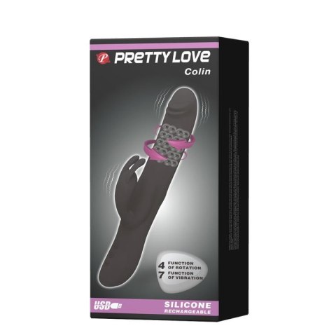 Wibrator króliczek Pretty Love Colin silikonowy USB 25 cm