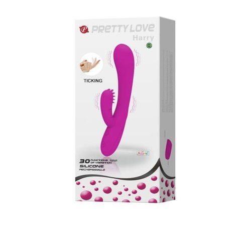 Wibrator króliczek Pretty Love Harry fioletowy wodoodporny 30 funkcji