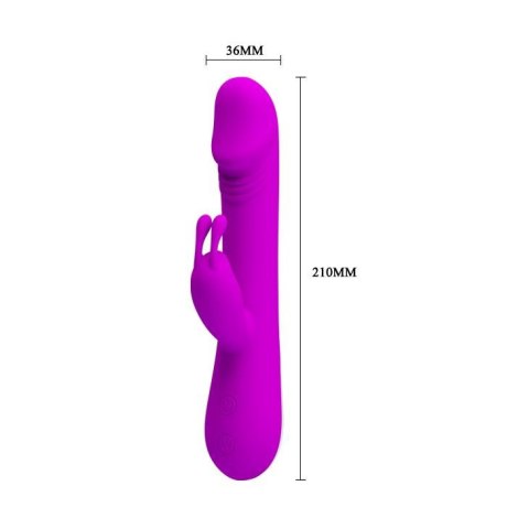 Wibrator króliczek silikonowy Pretty Love Clement 30 trybów 21 cm