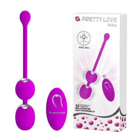 Kulki wibrujące Pretty Love Willie zdalnie sterowane USB 12 trybów