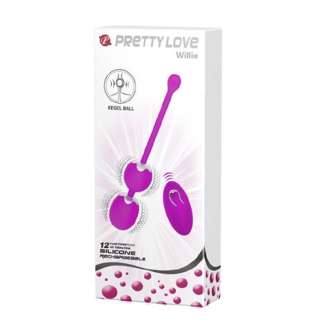 Kulki wibrujące Pretty Love Willie zdalnie sterowane USB 12 trybów