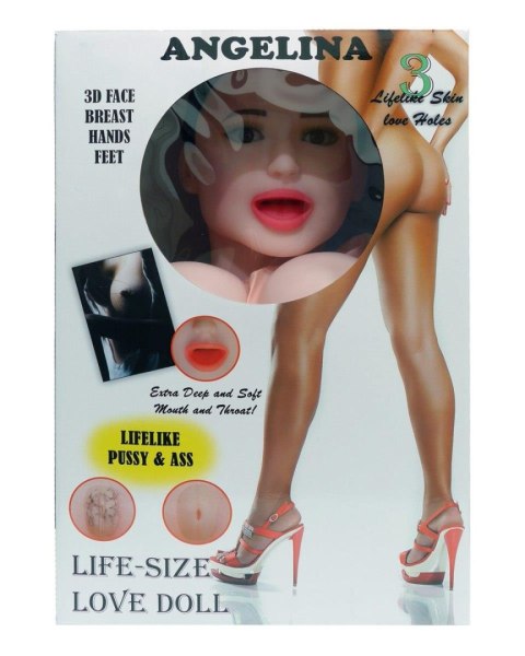 Lalka dmuchana Angelina 3D wibrująca LaLa