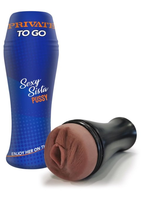 Masturbator Sexy Sista To Go Private brązowy 21 cm wodoodporny