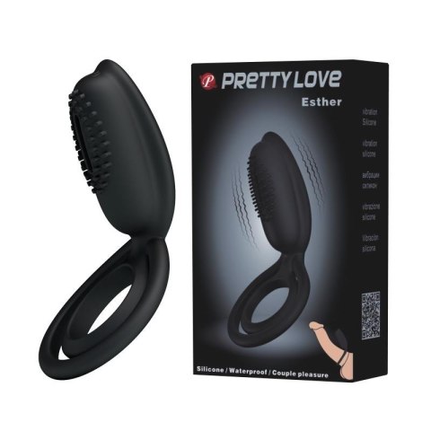 Pierścień erekcyjny wibrujący z wypustką Pretty Love Esther