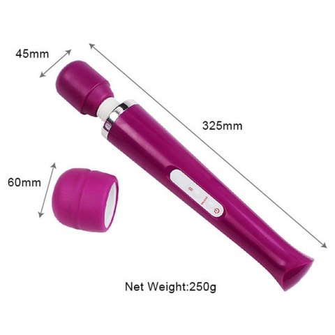 Stymulator łechtaczki Magic Wand silikonowy czarny USB 10 funkcji