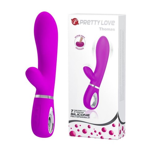 Wibrator punktu G króliczek Pretty Love Thomas fioletowy USB