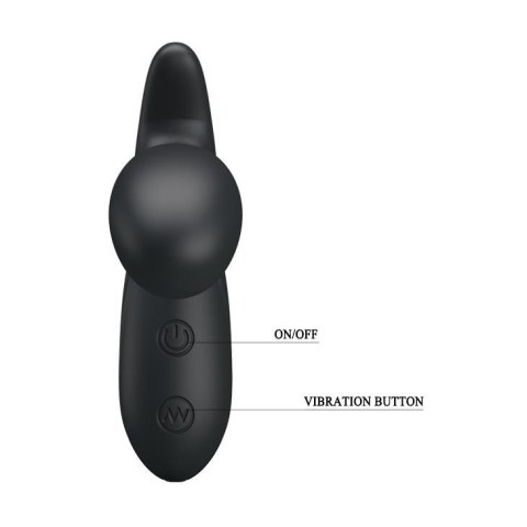 Wibrujący masażer prostaty Pretty Love Backie czarny USB