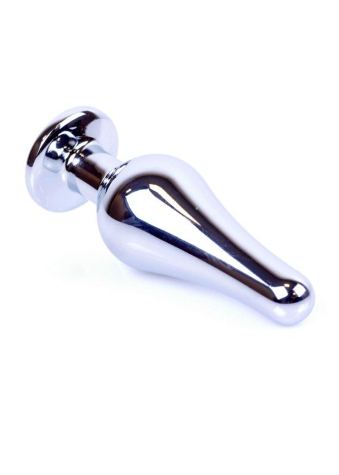 Biżuteria analna HeavyFun srebrna zielona 9,5 cm