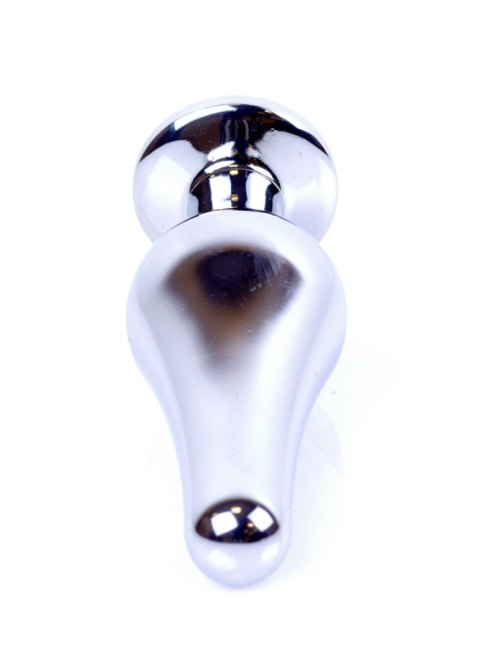 Biżuteria analna HeavyFun srebrna zielona 9,5 cm