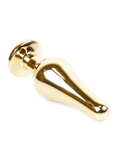 Biżuteria analna HeavyFun złota zielona 9.5 cm