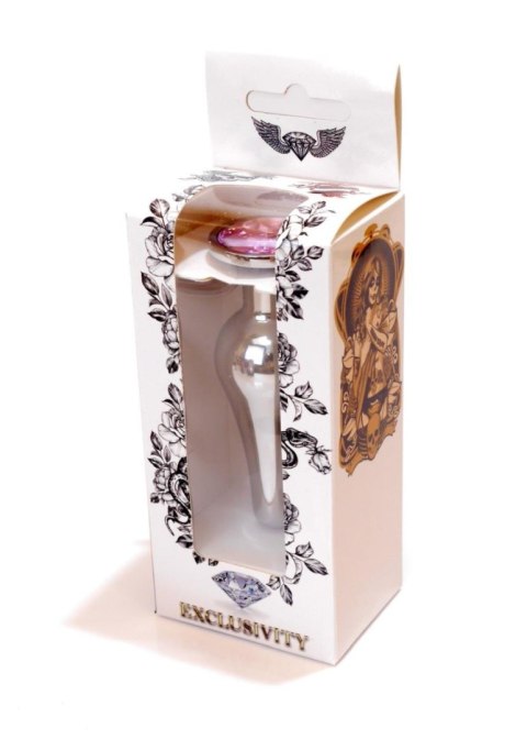 Biżuteria analna srebrna z diamentem HeavyFun 9,5 cm