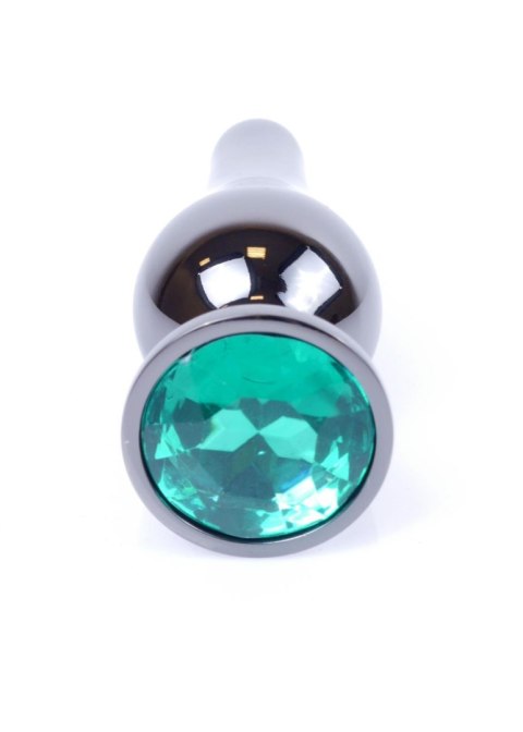 Biżuteria analna ze stali nierdzewnej zielony diament 9.5 cm