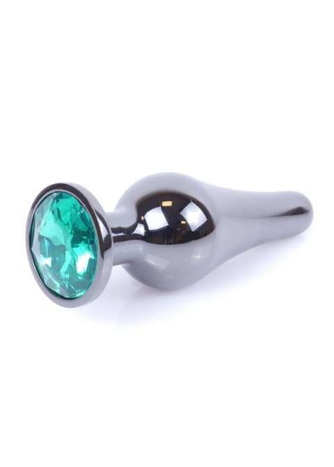 Biżuteria analna ze stali nierdzewnej zielony diament 9.5 cm