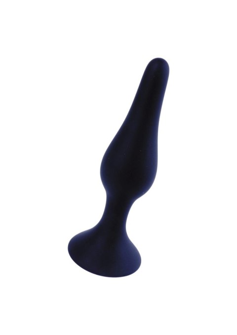 Korek analny silikonowy BOSS czarny mały 10 cm