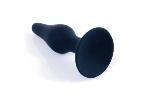 Korek analny silikonowy BOSS czarny mały 10 cm