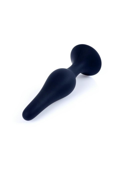 Korek analny silikonowy BOSS czarny mały 10 cm
