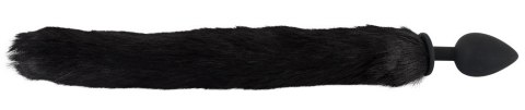 Korek analny z ogonem i uszami kota Bad Kitty czarny 9 cm