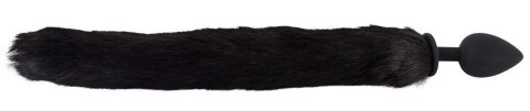 Korek analny z ogonem i uszami kota Bad Kitty czarny 9 cm