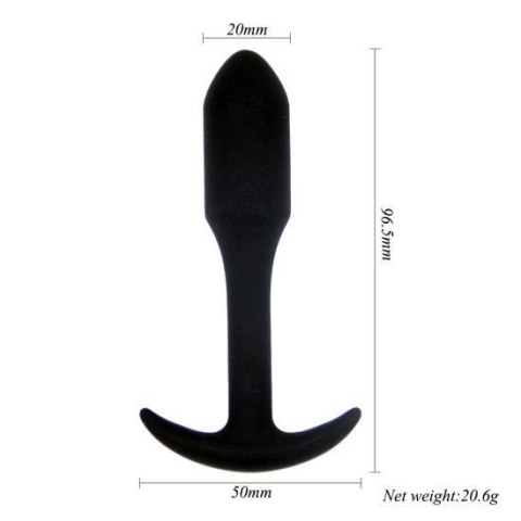 Korek analny Wiertarka rakietowa Power Escorts czarny 9,6 cm