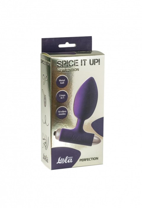 Korek analny wibrujący Perfection ultrafioletowy Lola Toys 11 cm
