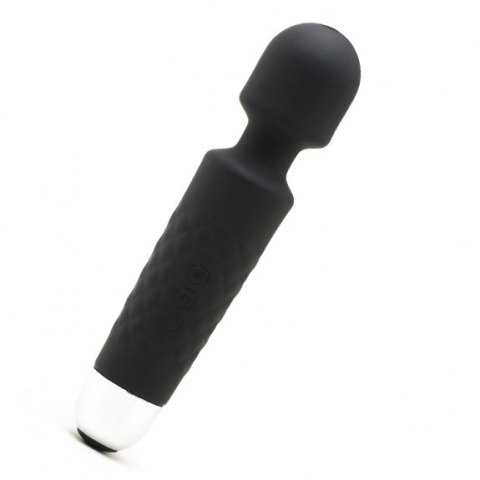 Masażer silikonowy Iwand Power Escorts czarny akumulator 20 cm