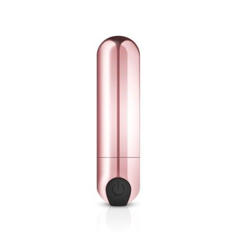 Mini wibrator pociskowy Rosy Gold różowy złoty USB 7.5 cm