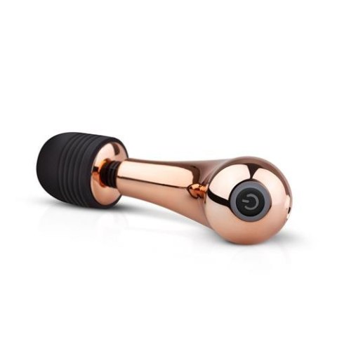 Mini wibrator różdżkowy Rosy Gold Curve USB