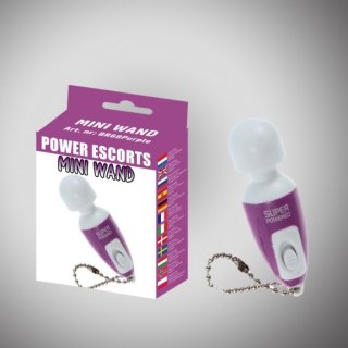 Mini wibrator wand Power Escorts fioletowy 6,5 cm