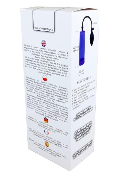 Pompka próżniowa powiększająca Powerpump fioletowa