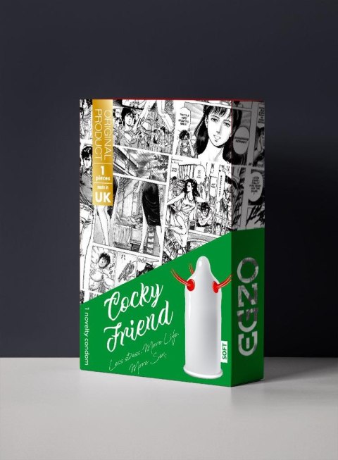 Prezerwatywy z wypustkami Egzo Cocky Friend