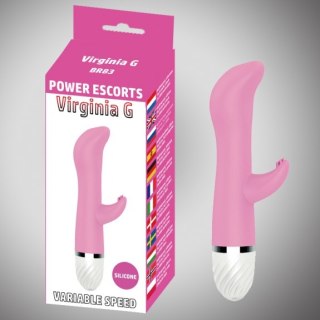 Wibrator punktu G Virginia G silikonowy różowy 17 cm 10 prędkości