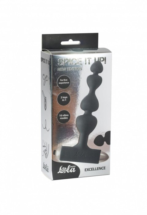 Wibrujący korek analny Lola Toys Excellence czarny
