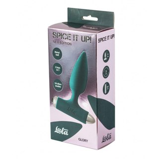 Wibrujący korek analny Lola Toys Glory ciemnozielony 15 cm