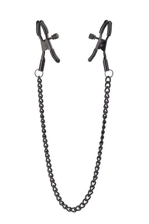 Zaciski na sutki Blaze Deluxe Dream Toys czarny z łańcuchem 32 cm