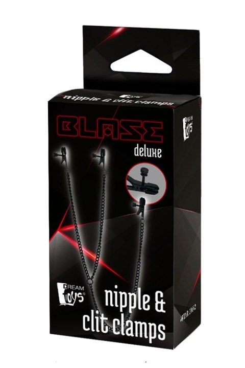 Zaciski na sutki i łechtaczkę Blaze Deluxe Dream Toys regulowane