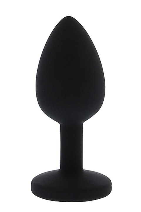 Mały silikonowy korek analny z różowym diamentem Dream Toys