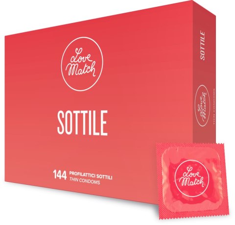Prezerwatywy ultra cienkie Love Match Sottile 144 sztuki