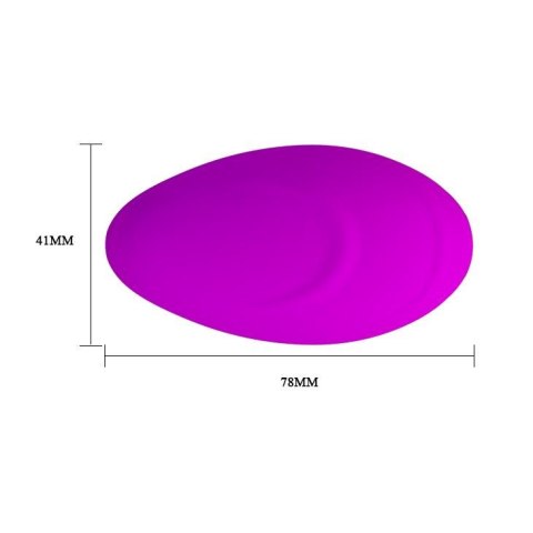 Silikonowe jajko wibrujące Pretty Love Hyper Egg z pilotem 8 cm