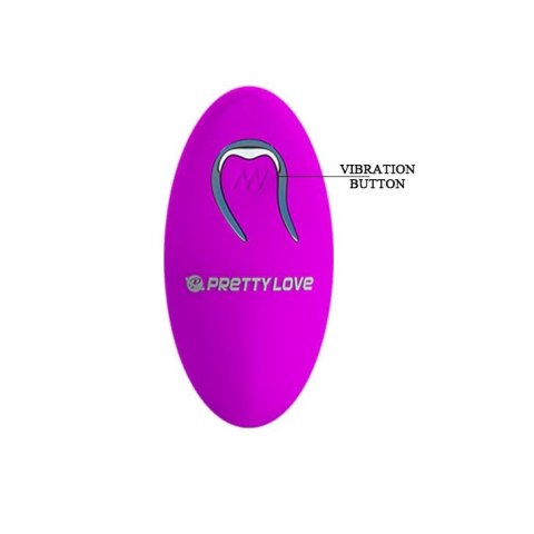 Silikonowe jajko wibrujące Pretty Love Hyper Egg z pilotem 8 cm