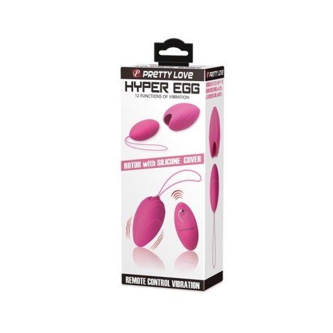 Silikonowe jajko wibrujące Pretty Love Hyper Egg z pilotem 8 cm