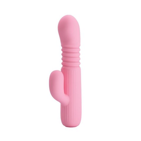 Wibrator Pretty Love Leopold silikonowy z pchaniem USB