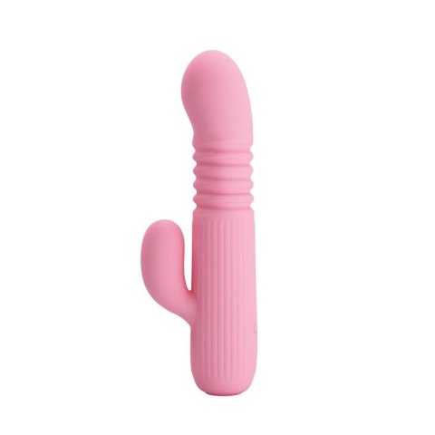 Wibrator Pretty Love Leopold silikonowy z pchaniem USB