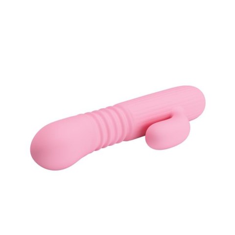 Wibrator Pretty Love Leopold silikonowy z pchaniem USB