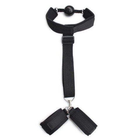 Zestaw bondage z kagańcem Costrittivio czarny Toyz4lovers