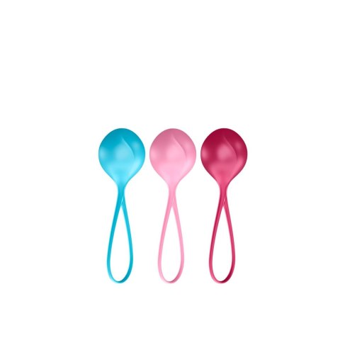 Zestaw kulek Satisfyer Balls C03 niebieska różowa czerwona