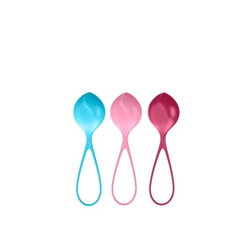 Zestaw kulek Satisfyer Balls C03 niebieska różowa czerwona