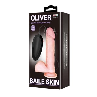 Dildo realistyczne Baile Oliver cyberskóra 24 cm z przyssawką