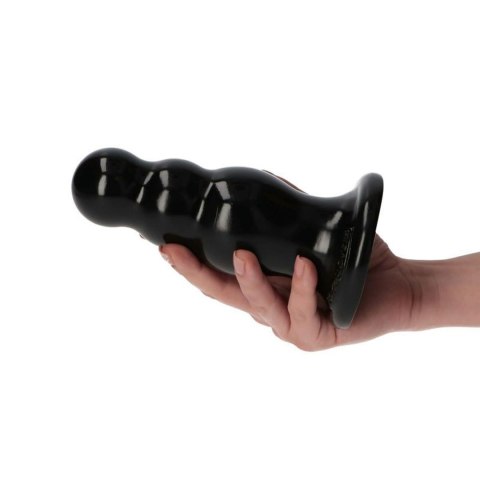 Korek analny z kulkami Toyz4lovers czarny 15 cm